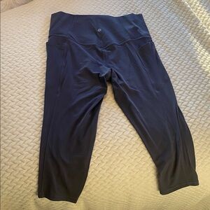 Athleta Deep Blue Capri Leggings